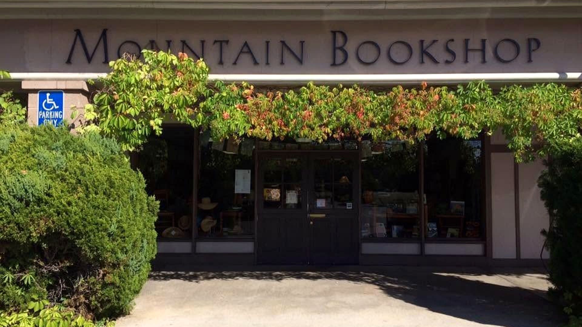 mountain bookshop banner storefront about
